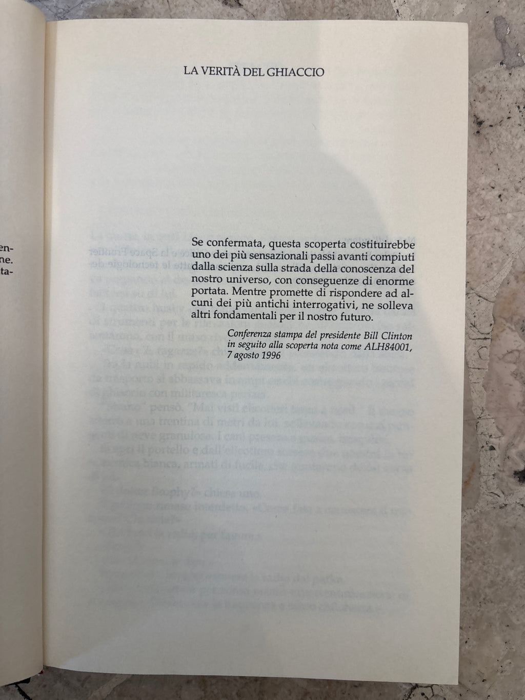 La verità di ghiaccio
