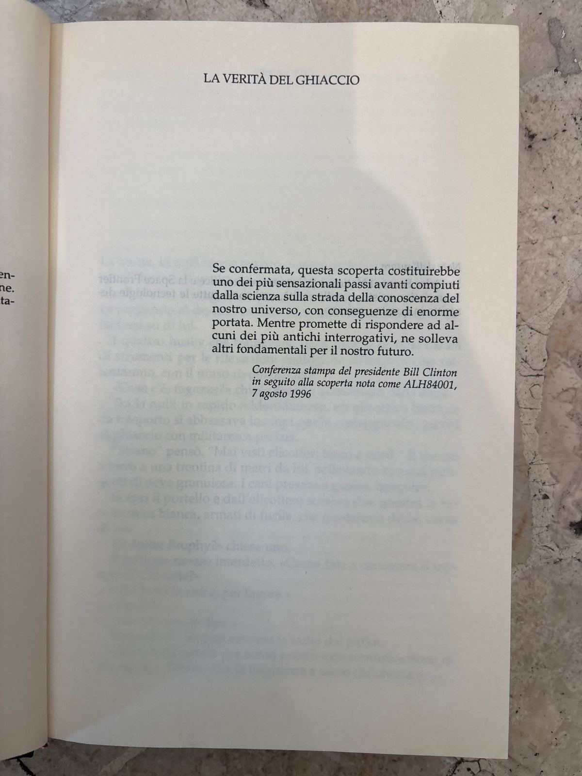 La verità di ghiaccio