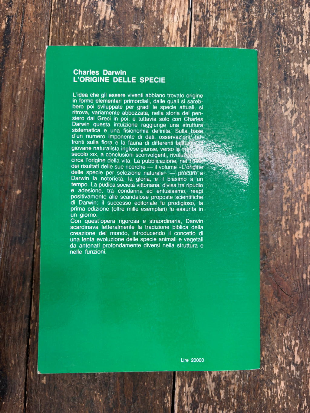 L’origine delle specie per selezione naturale
