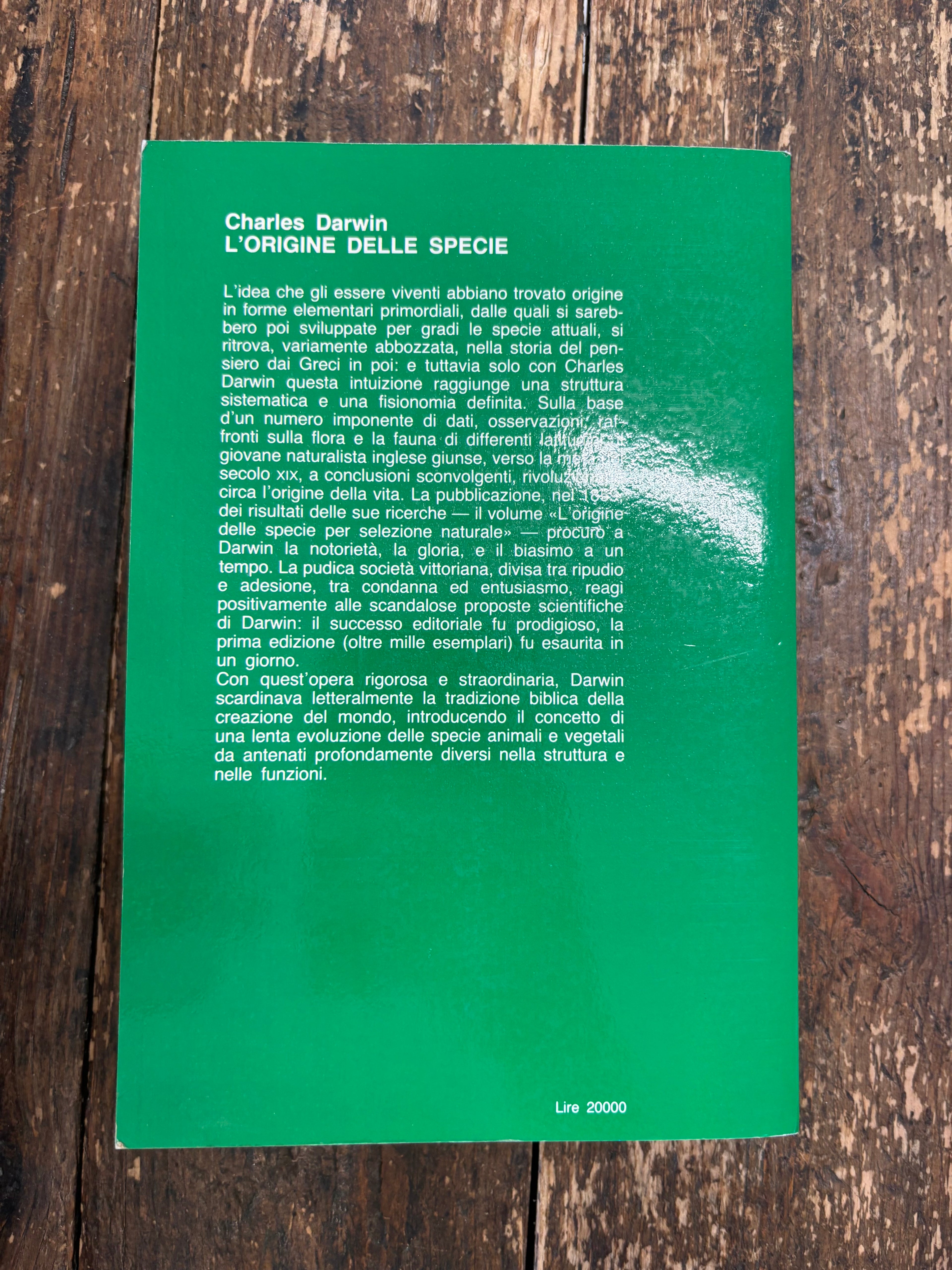 L’origine delle specie per selezione naturale