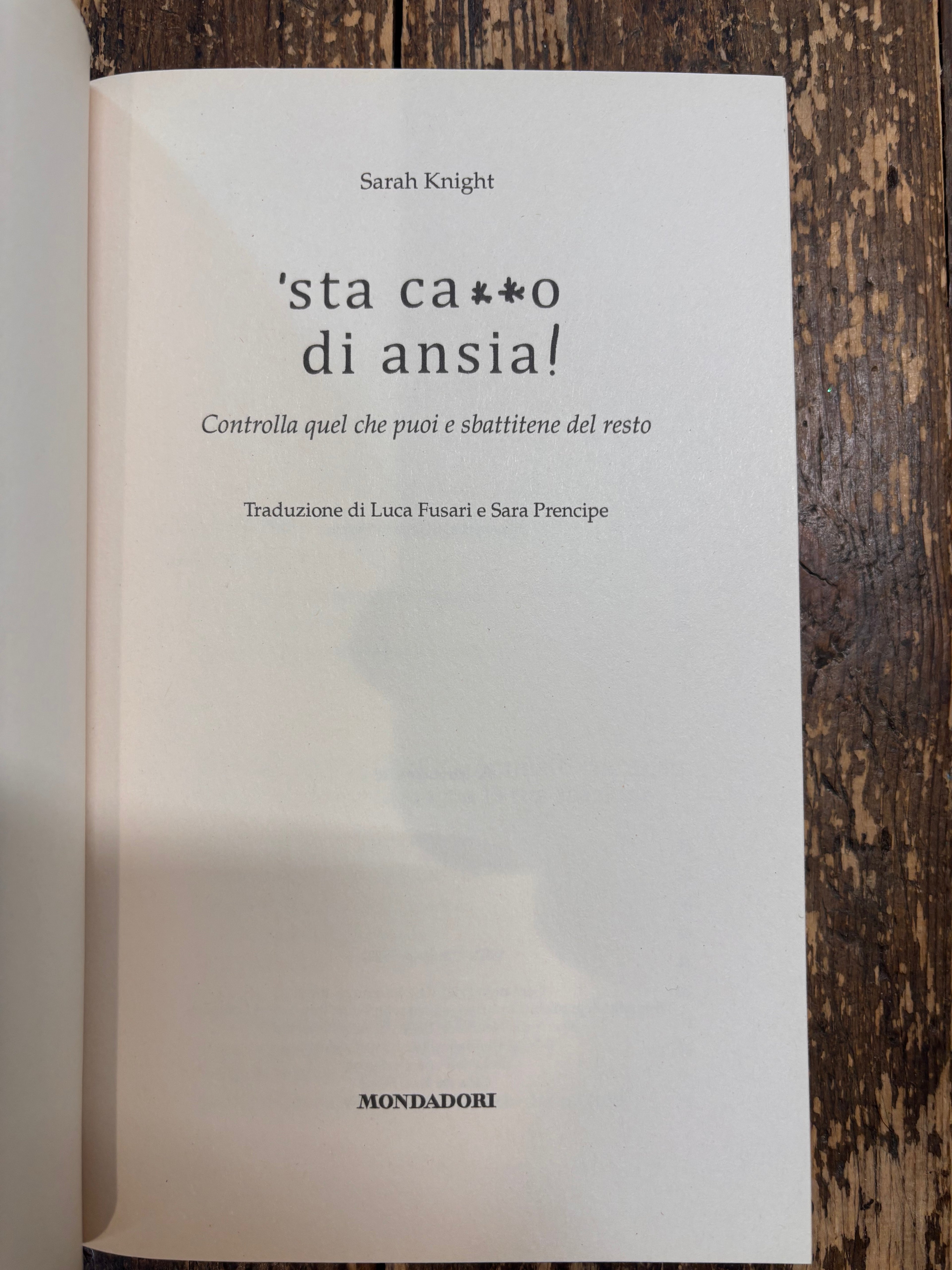 'Sta ca**o di ansia!