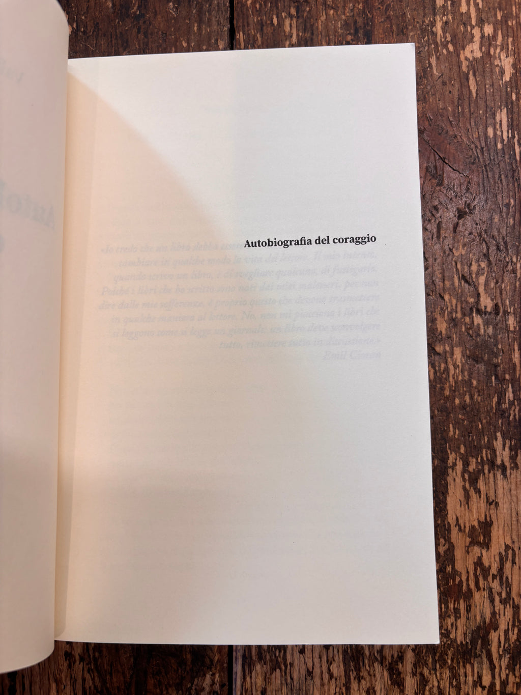 Autobiografia del Coraggio