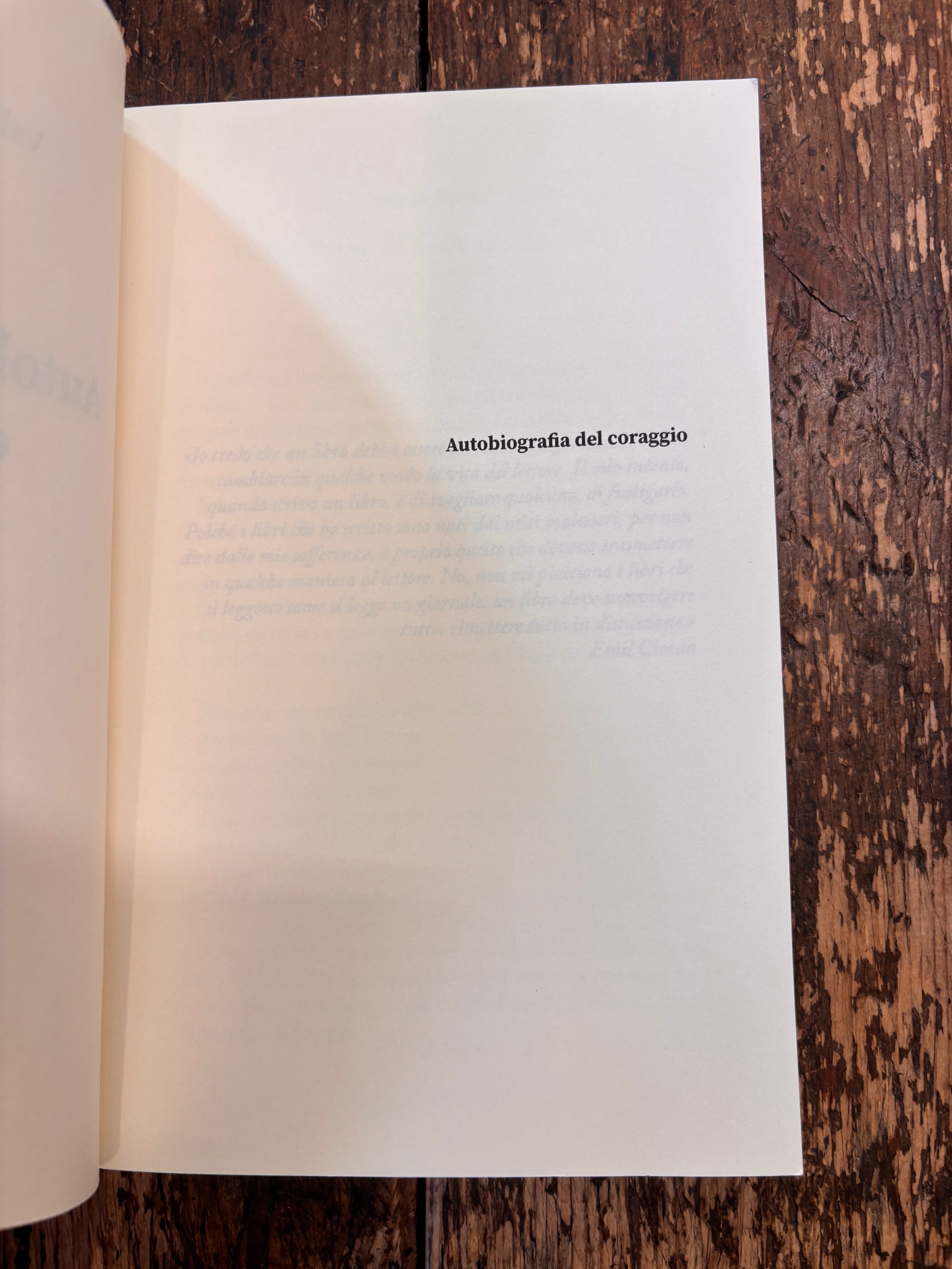 Autobiografia del Coraggio