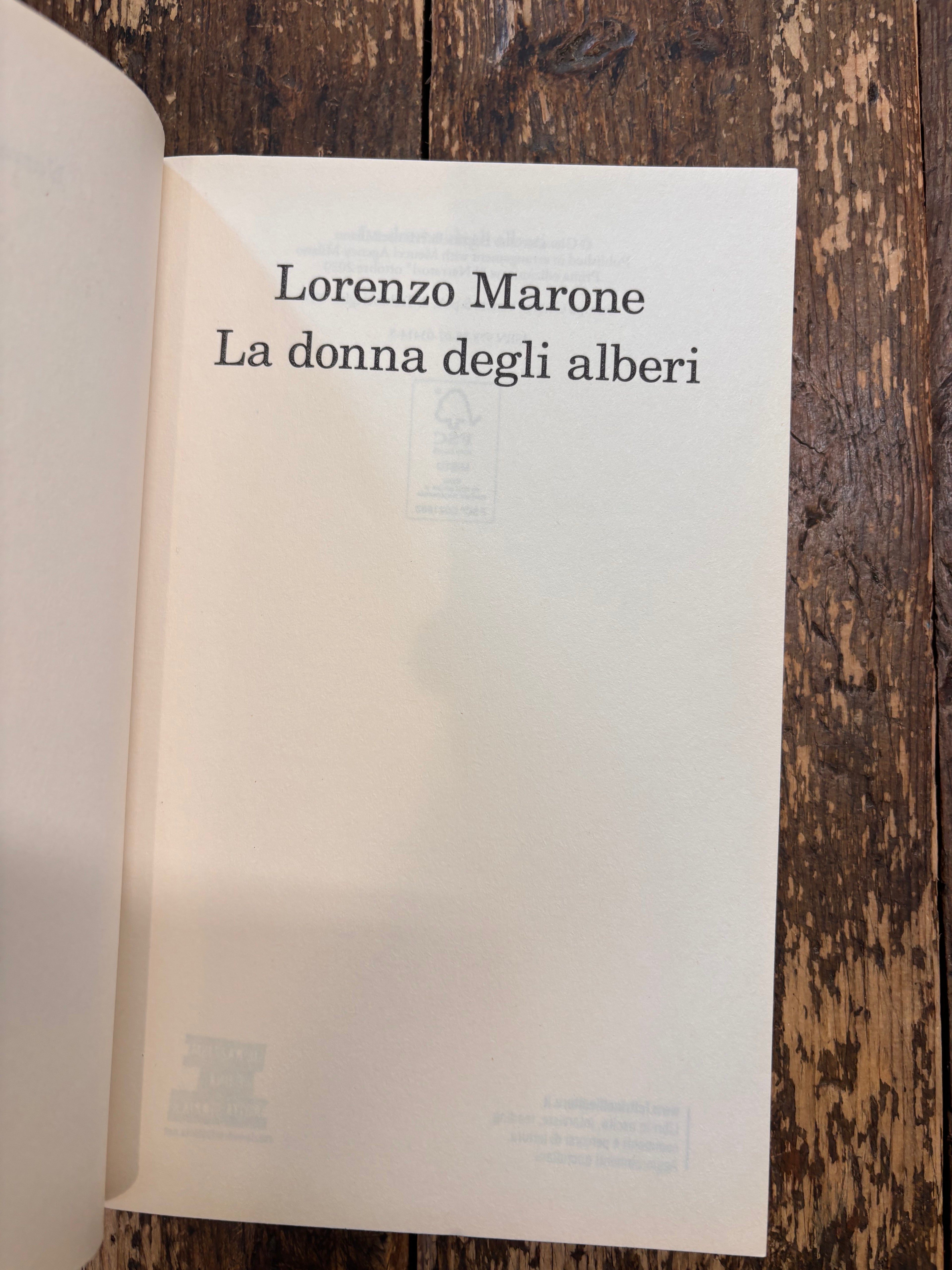 La donna degli alberi