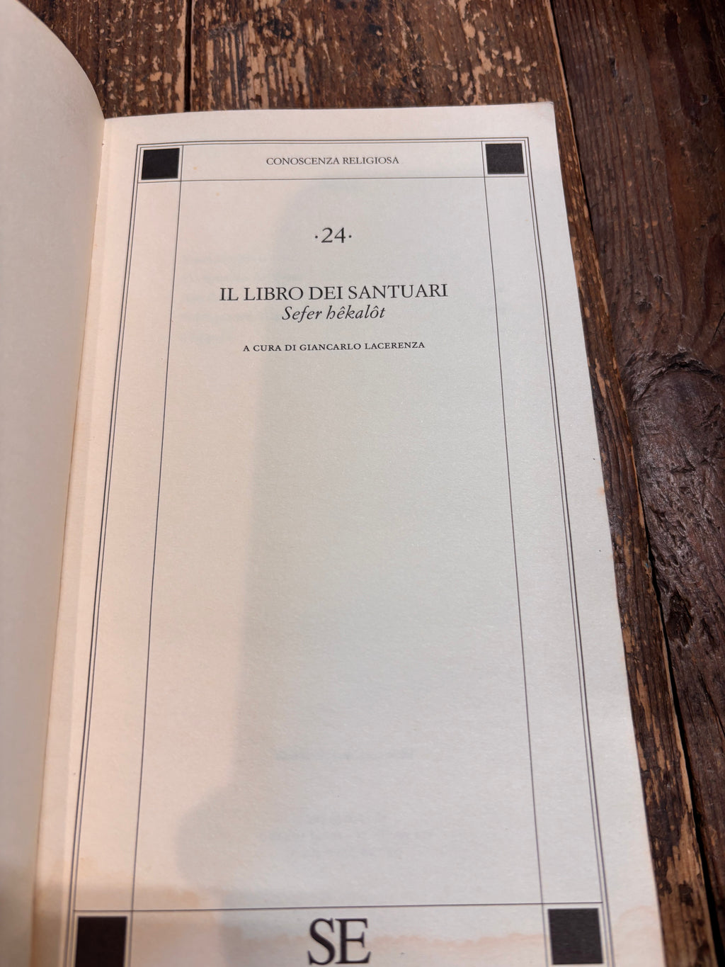 Il libro dei santuari