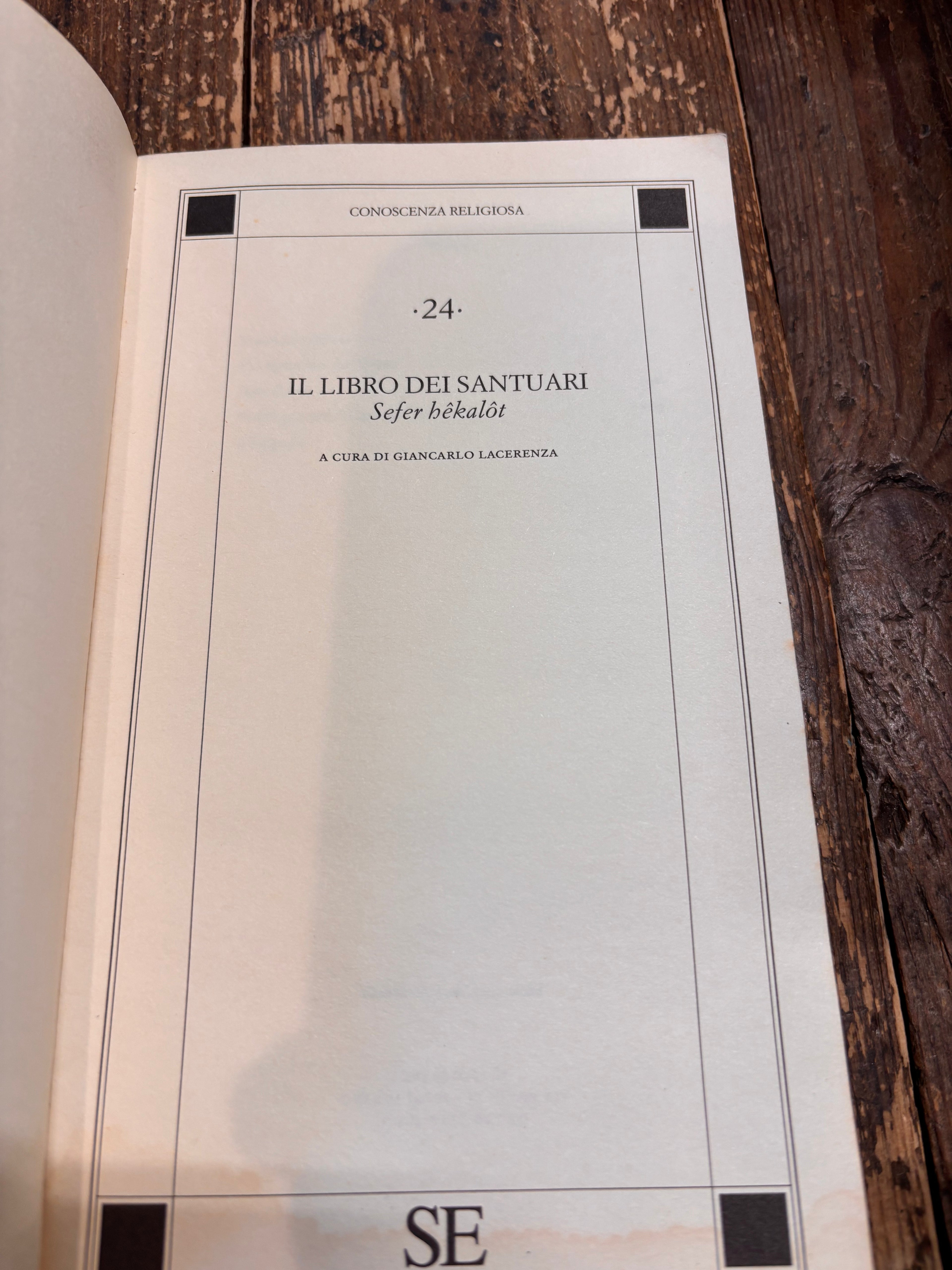 Il libro dei santuari