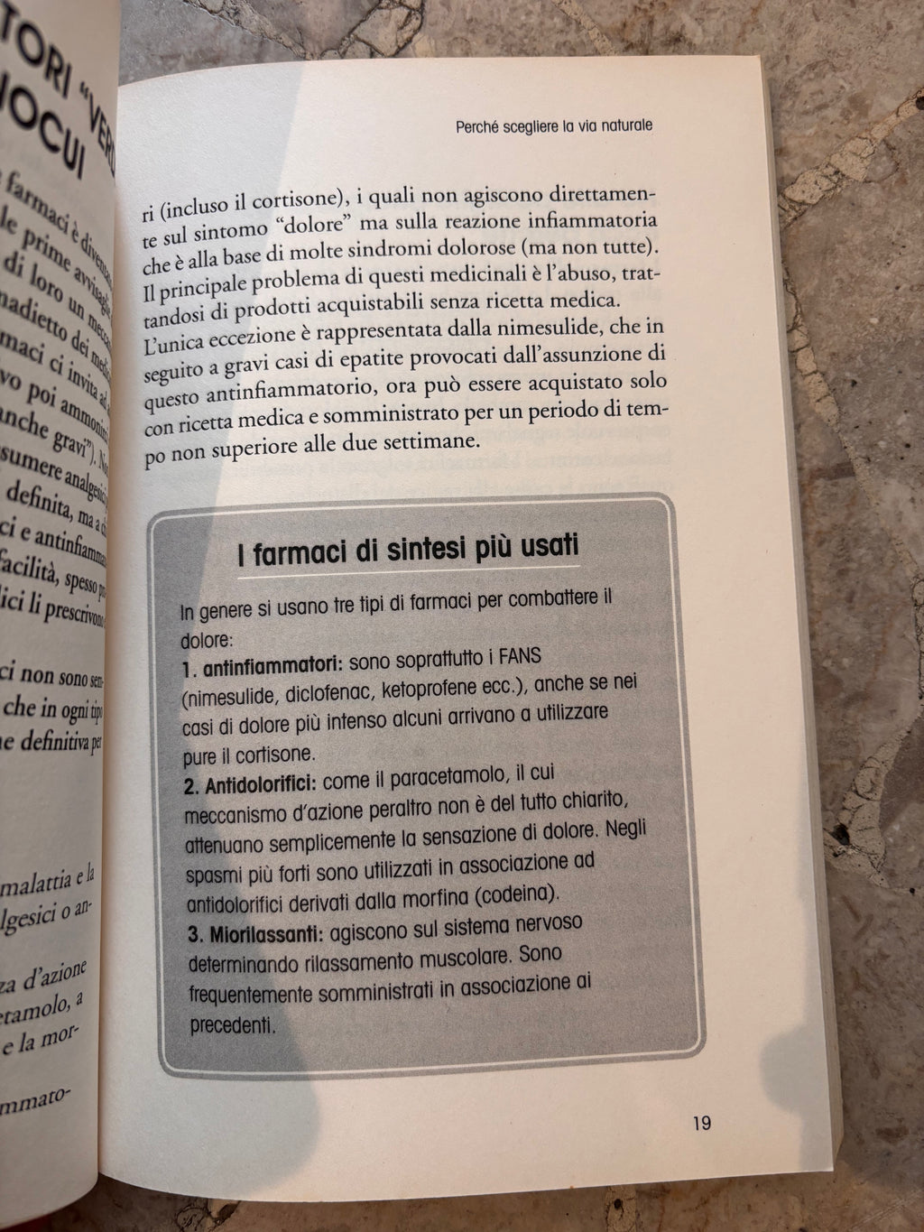 Gli antidolorifici naturali